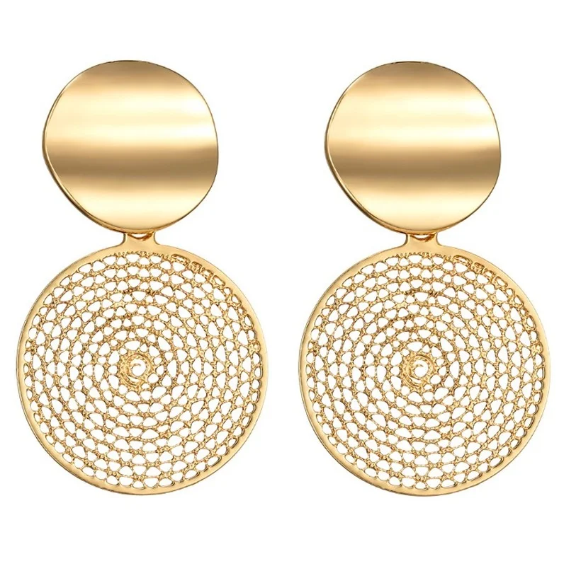 

Simple Creative Women Large Hoop Dangle Earrings Party Wedding Jewelry