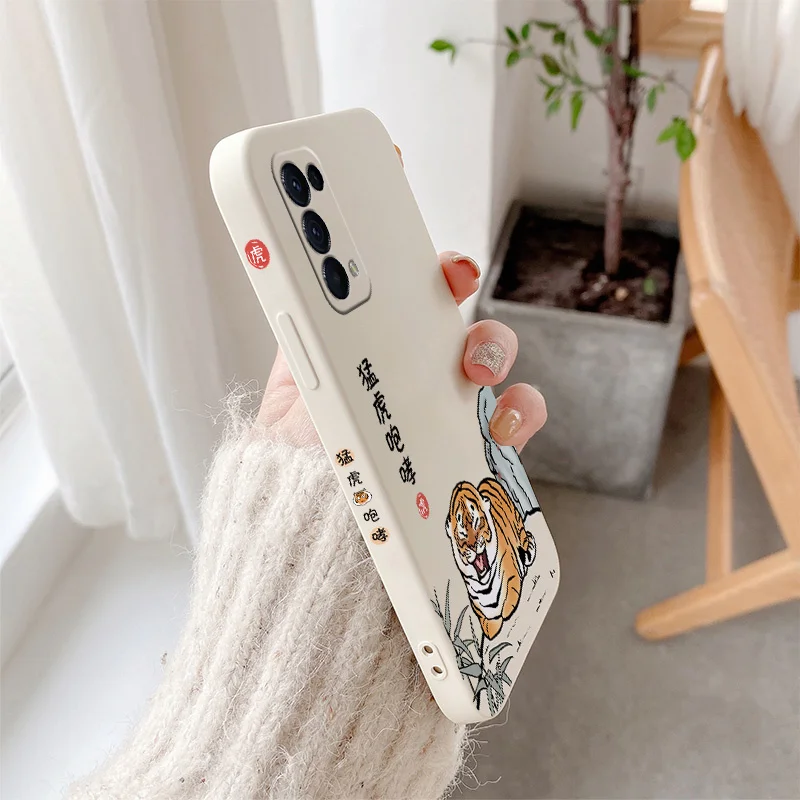 

Tiger Climbing Case For Realme 6 6i 7 7i 7 8 Pro C12 C15 C25 C25S C20 C11 C1 F9 F9 F17 F19 F19 Pro Reno5 Soft Phone Cover Case