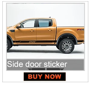 2 шт. градиент боковые полосы графическая Виниловая наклейка для Ford ranger 2012 2013