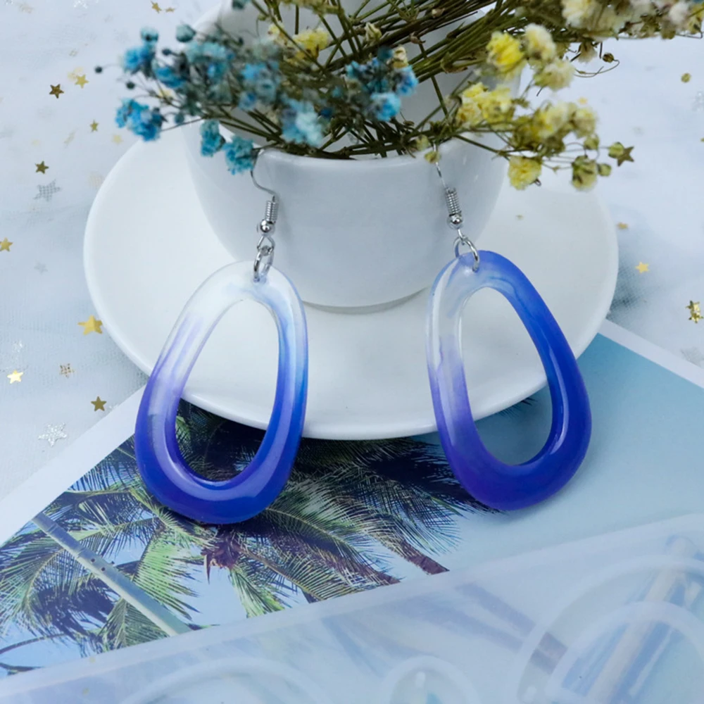 Acrylic Earring Epoxy Resin Molds Geometric Earrings Pendant Silicone Fashion Jewelry Making Tools | Дом и сад