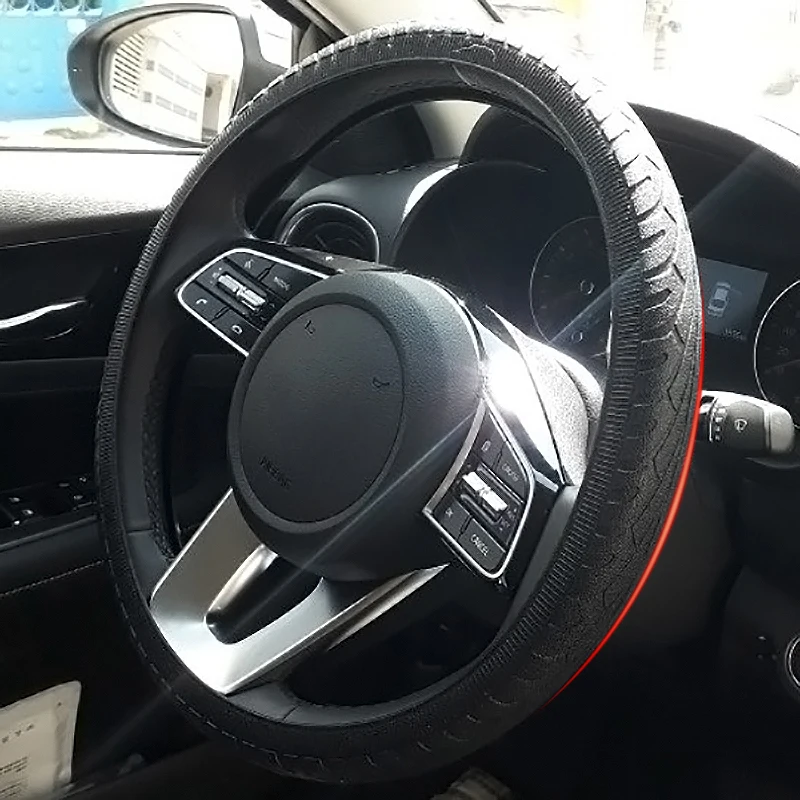 

1pcs Car Styling Multi Color Silicone Auto Steering-Wheel Cover Anti-slip Silicon Steering Wheel Cover Automobiles Accessories