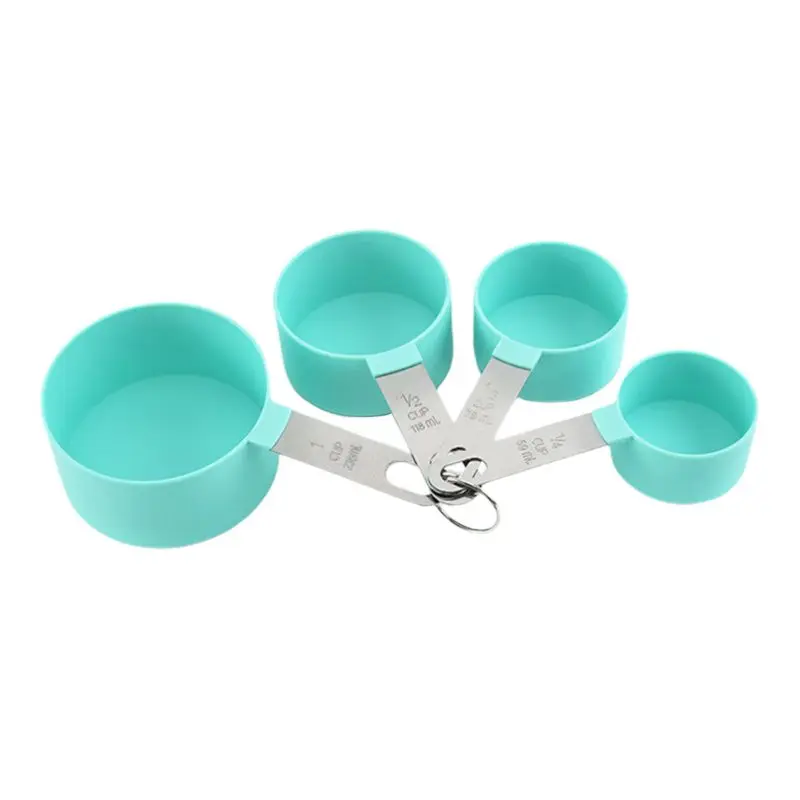 

Measuring Cups And Spoons Set Of 4/8 Pieces,Nesting Measure Cups With Stainless Steel Handle For Dry And Liquid Ingredien Kitche