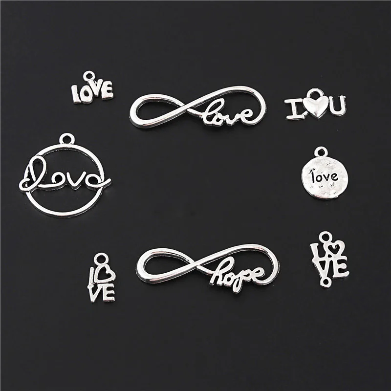 16 шт. подвески в виде сердца|Шармы| |