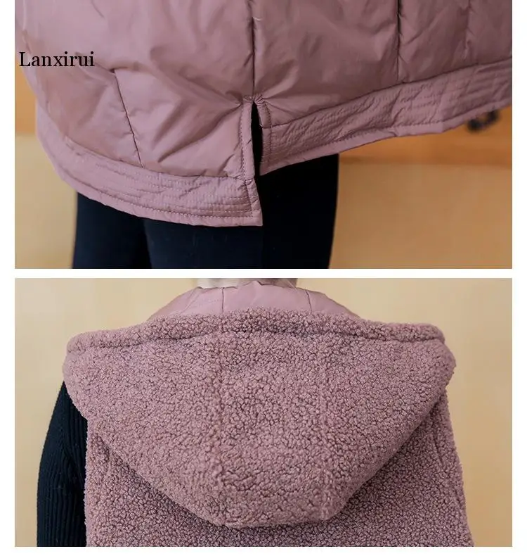 

Autumn Winter Cotton Coats Vest Thick Women Ladies Casual Waistcoat Female Sleeveless Long Vest Jacket Slim Fit Warm Puffer Coat