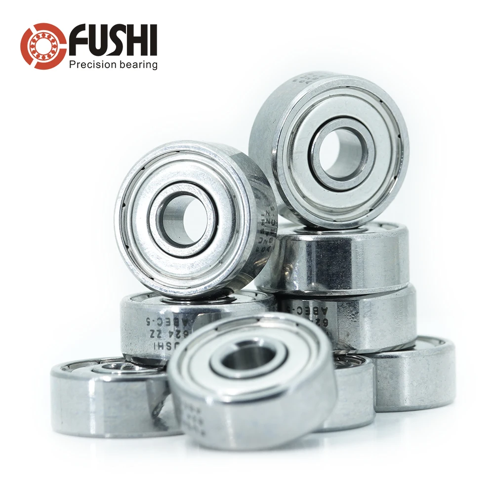 624ZZ Bearing ABEC-5 10PCS 4x13x5 mm Wire Cutting Machine Miniature 624-2Z Ball Bearings 624 ZZ EMQ Z3V3 Quality