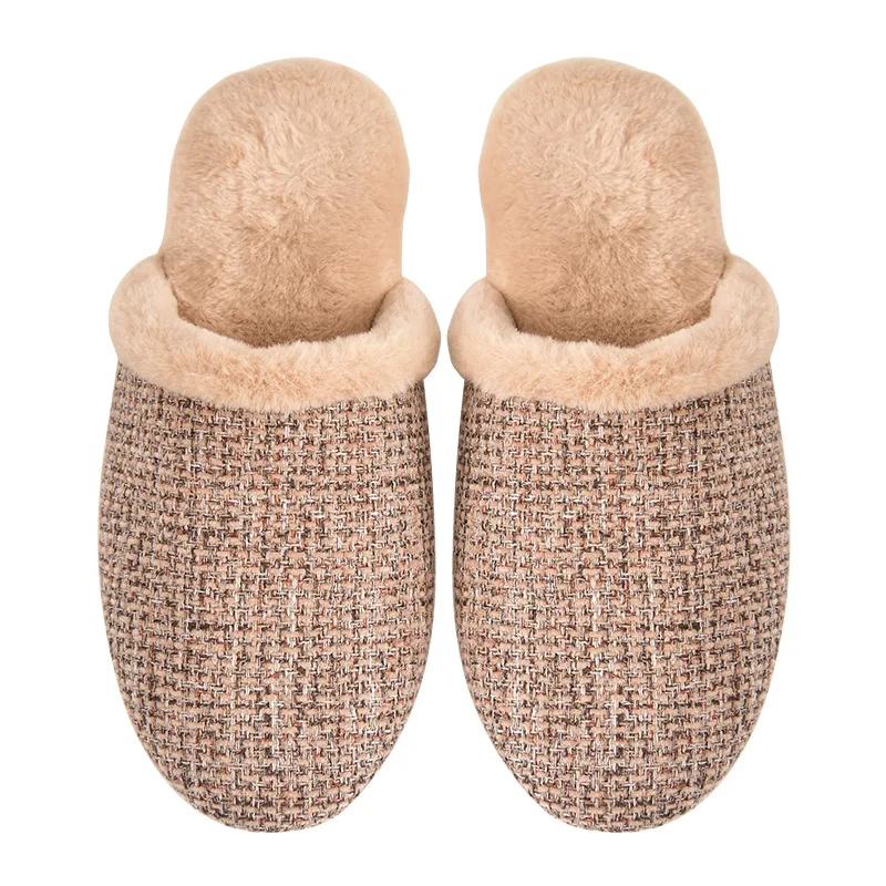 

Fashion Women and Men Winter Home Slippers Unisex Non-Slip Soft Warm Indoor Bedroom Fluffy Fur Keep Comfortable Skin-Friendly