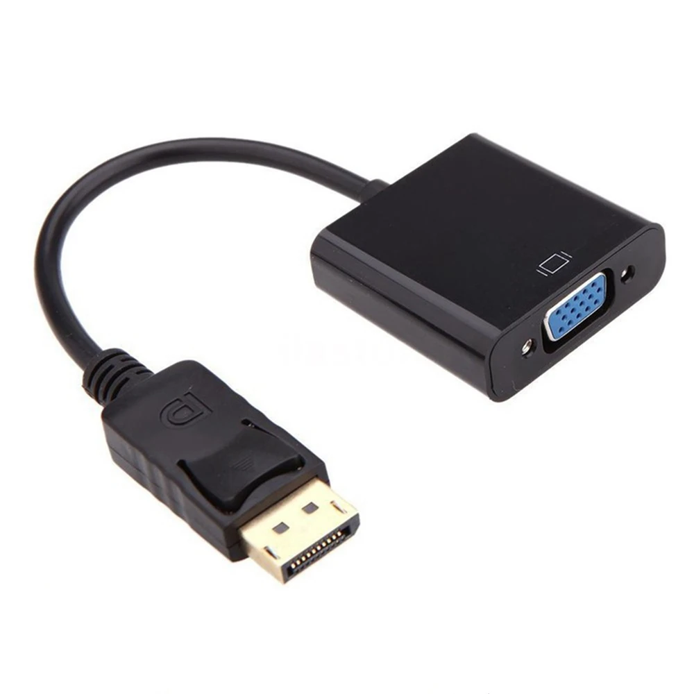 

Black White High Quality and Durable Display Port DP Male To VGA Female Adapter Cable Converter Hot Selling Electric Accessories