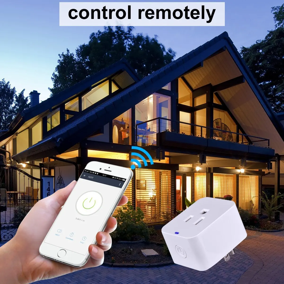Wifi смарт Мощность США штекер розетка мини переключатель Беспроводной приложение