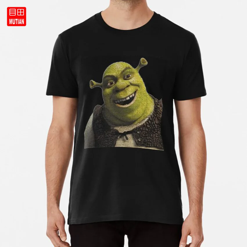 Футболка с надписью Shrek Movie Script bee movie shrek donkey fiona dragon script meme|Мужские футболки| |
