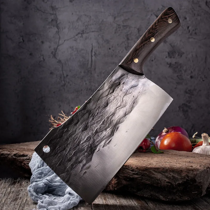 

Japan Kitchen Chef Knife Wood Handle Meat Fruit Vegetable Fish Butcher Knife Chinese Cleaver High Carbon Steel Cleaver Knives