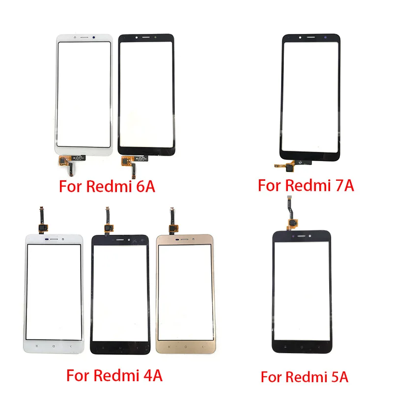 Сенсорный экран для Xiaomi Redmi 4A 4X 5A 6A 7A дигитайзер панель переднее стекло замена