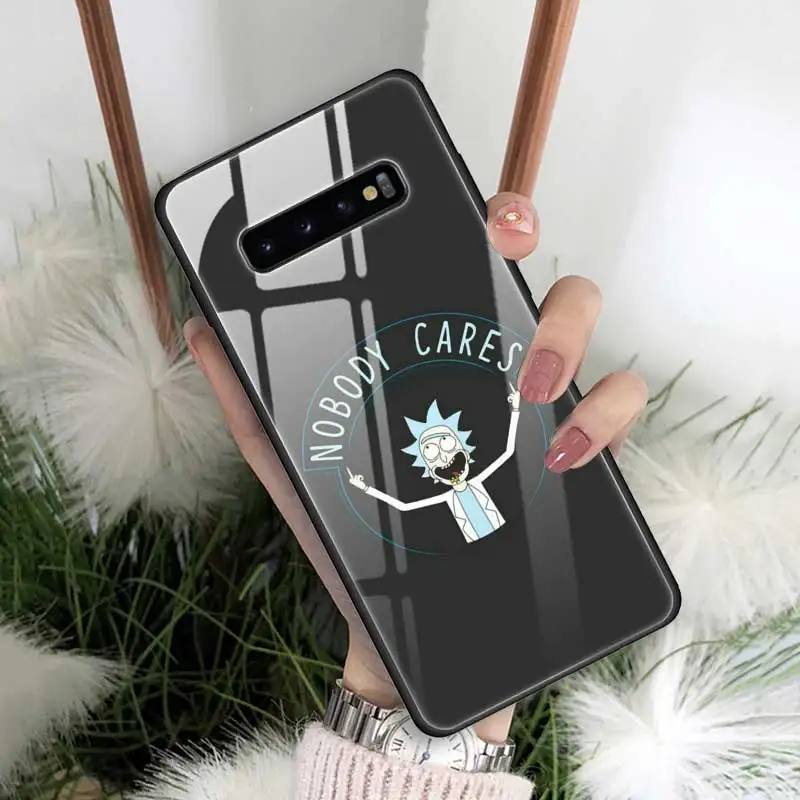 18 Чехол Rick And Morty из закаленного стекла для samsung Galaxy S10 S10e S9 S8 Note9 Note 10 Plus 5G A50 A30 края из ТПУ Fundas Capa - Цвет: 18