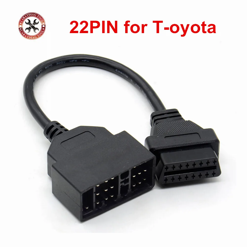 Диагностический адаптер OBD2 кабель диагностики с 22 на 16 контактов для Toyota