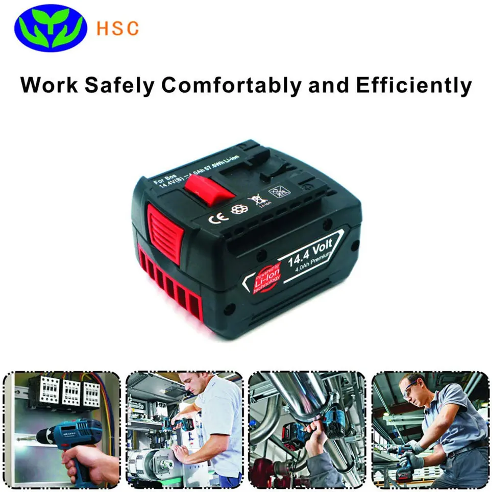 

14,4 V 4000mAh. Новый литий-ионный аккумулятор прочный