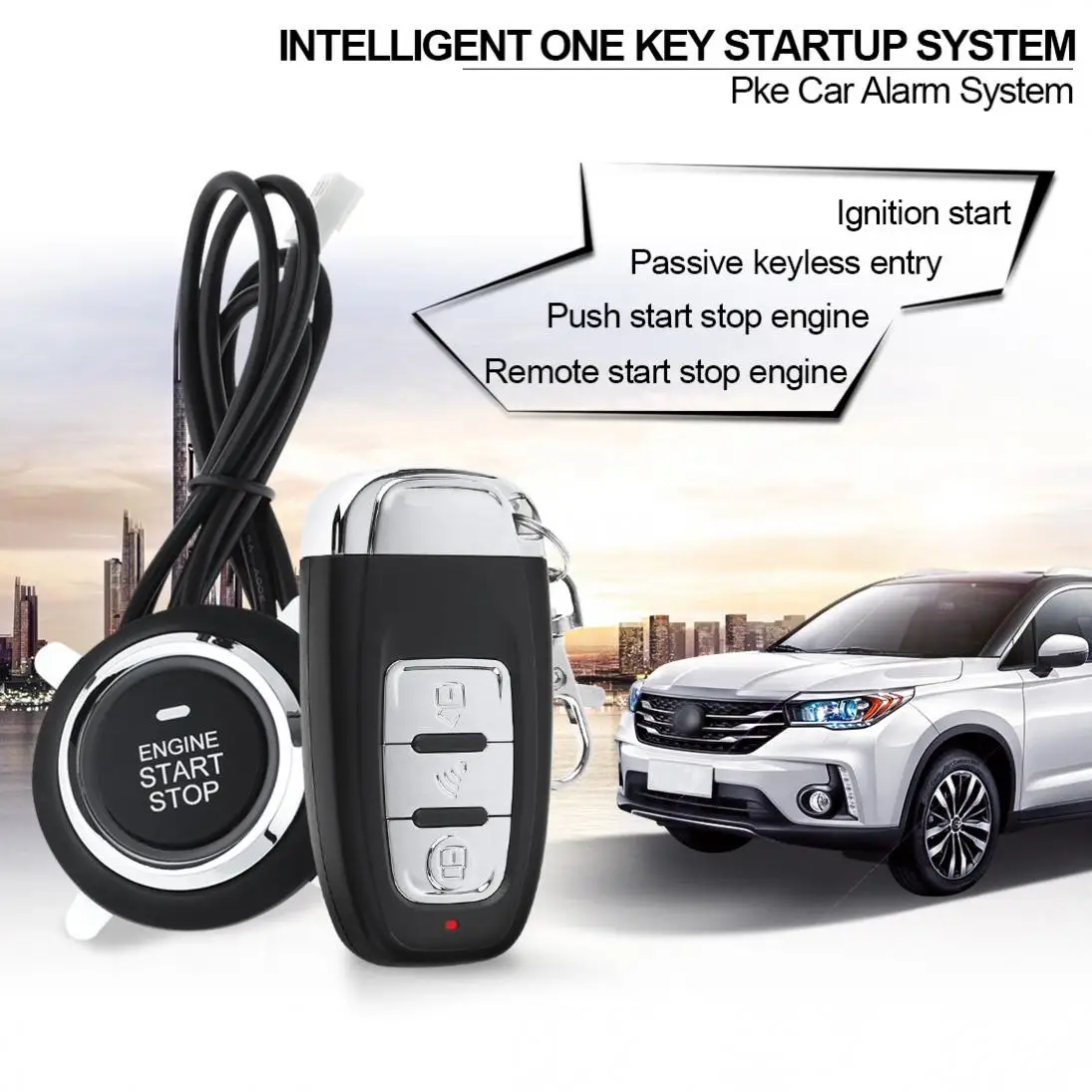 Автомобильная умная сигнализация Дистанционная система запуска двигателя