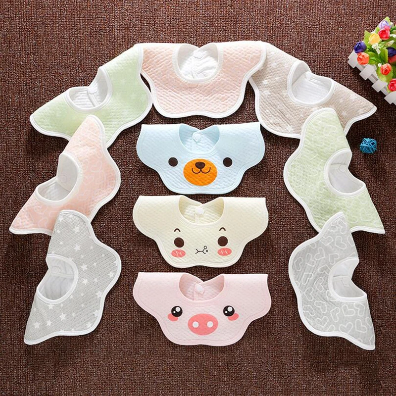 

Baby Burp Cloths Waterproof Bibs Newborn Love Saliva Bib Cute Cartoon Print Girls Boys Care Bandana Baby Stuff for Newborns