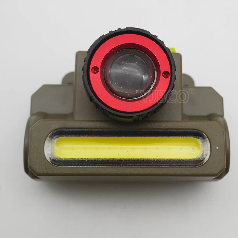 Светодиодный светильник CREE XPE + COB с зумом и аккумулятором 18650|Налобные LED-фонари| |