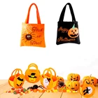 Подарочная сумка для Хэллоуина, сумка из нетканого материала с тыквами, Детская сумочка для трюков или подарков, сумка для переноски, товары для Хэллоуина, фестиваля