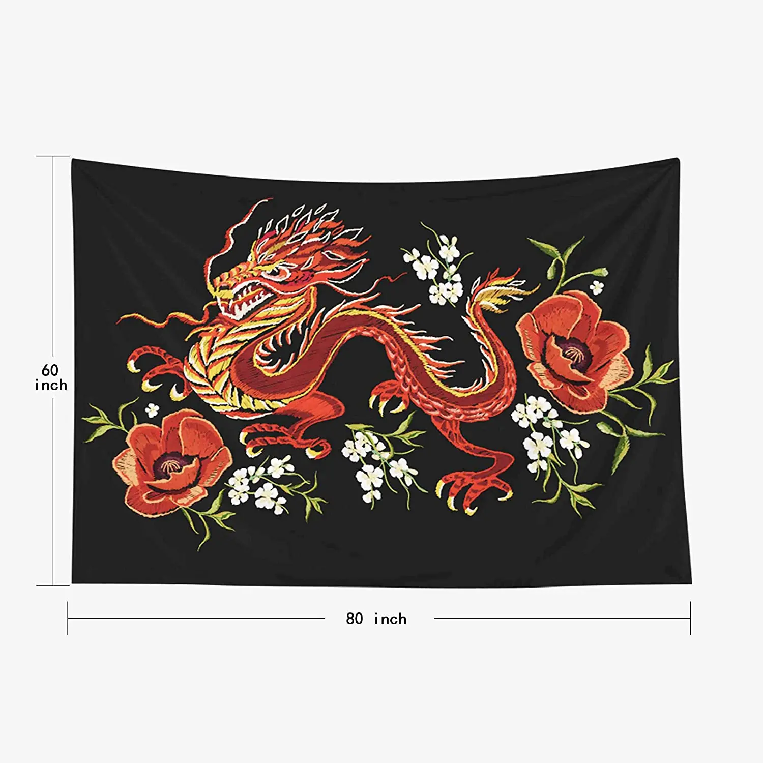 Домашний декор гобелен вышивка красочный цветочный узор Китайский Японский