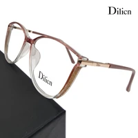 dilicn 2003 polygon design tr90 new trendy stylish progressive eyewear personality style women prescription optical frame