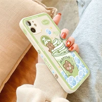 for iphone 12 pro max 12 mini 11 pro xr xs max x 7 8 plus soft tpu lovely back cover cute bear cartoon animal phone case