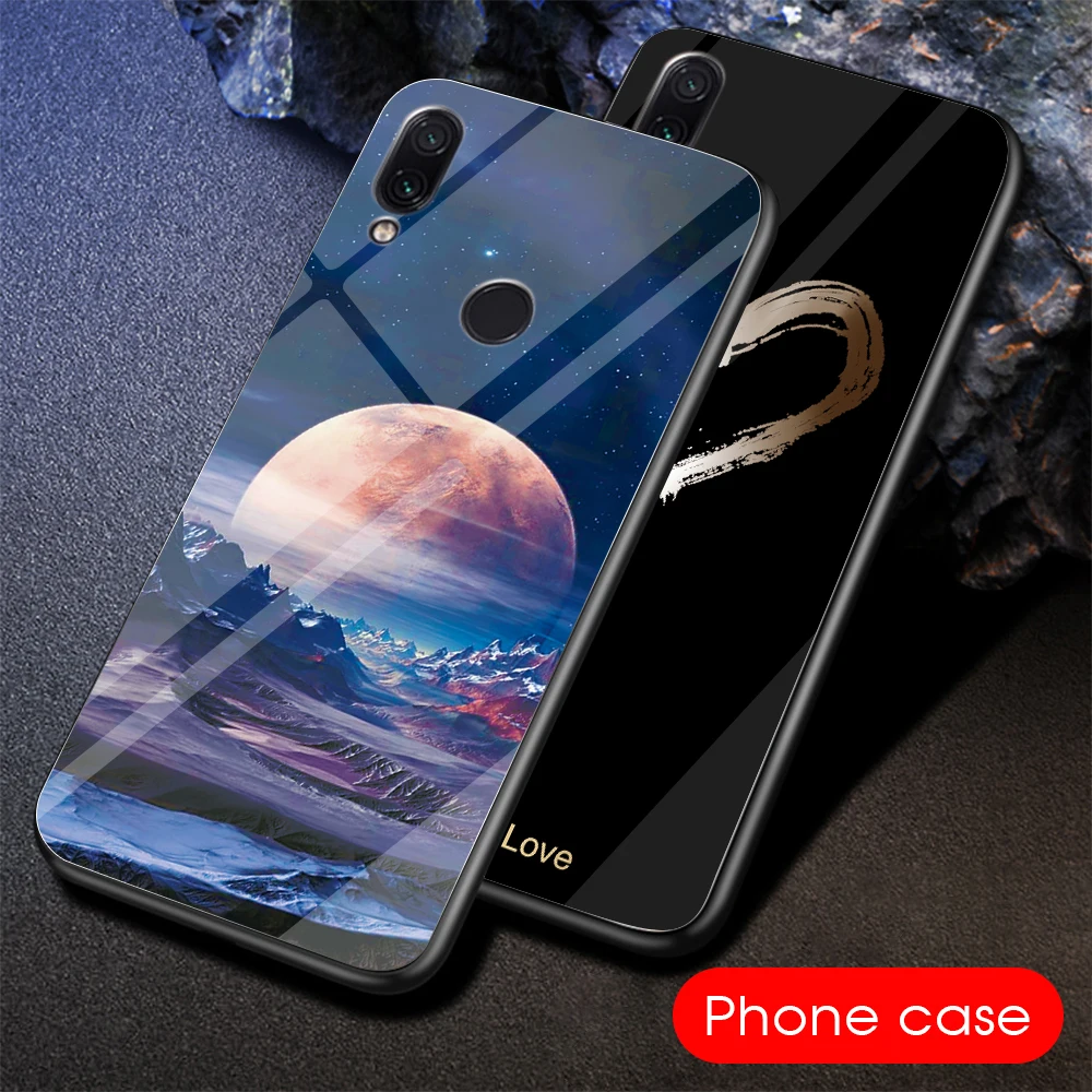 Чехол для телефона из закаленного стекла Xiao mi 9 Red 5X A1 6X9 5 Plus Note 7 6 Pro 8 A2 Lite с жестким