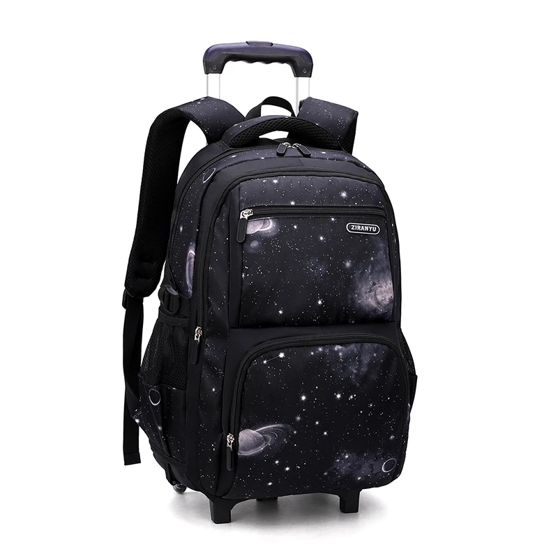 2 Wheels Travel Rolling Luggage Bag School Trolley Backpack For Boys Backpack On Wheels Kid s Trolley School wheeled Backpack