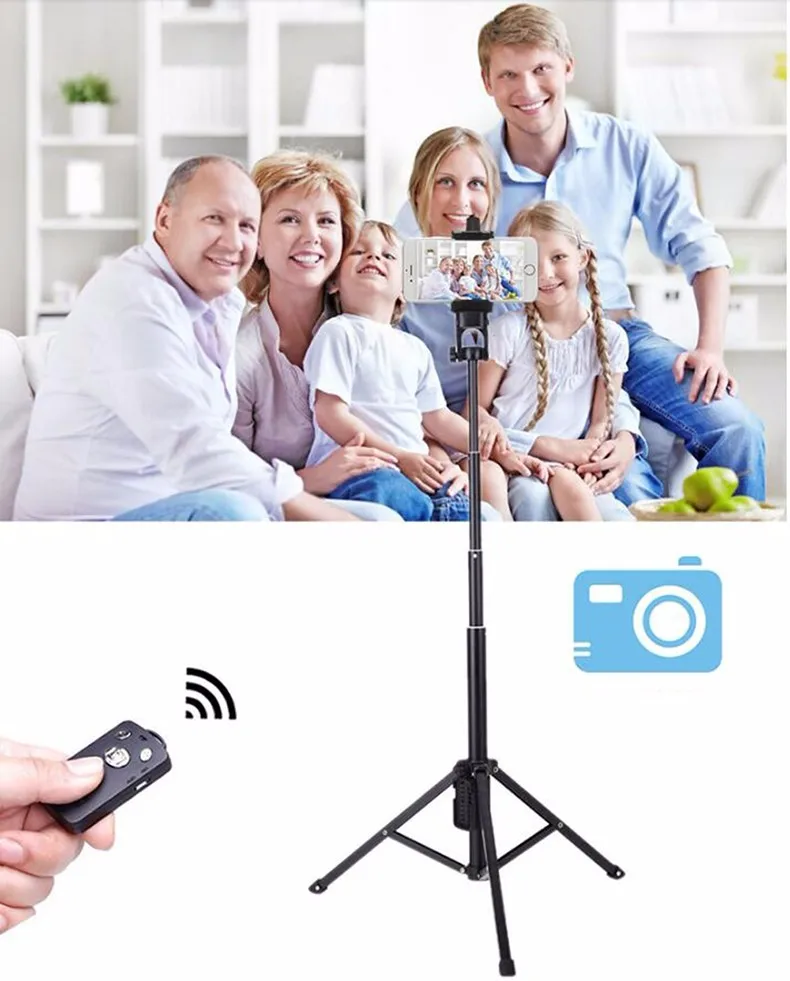 YUNTEN 1688 3 в 1 Bluetooth пульт дистанционного спуска затвора ручная селфи-палка мини Настольный Штатив для IOS Android Iphone samsung смартфон GoPro
