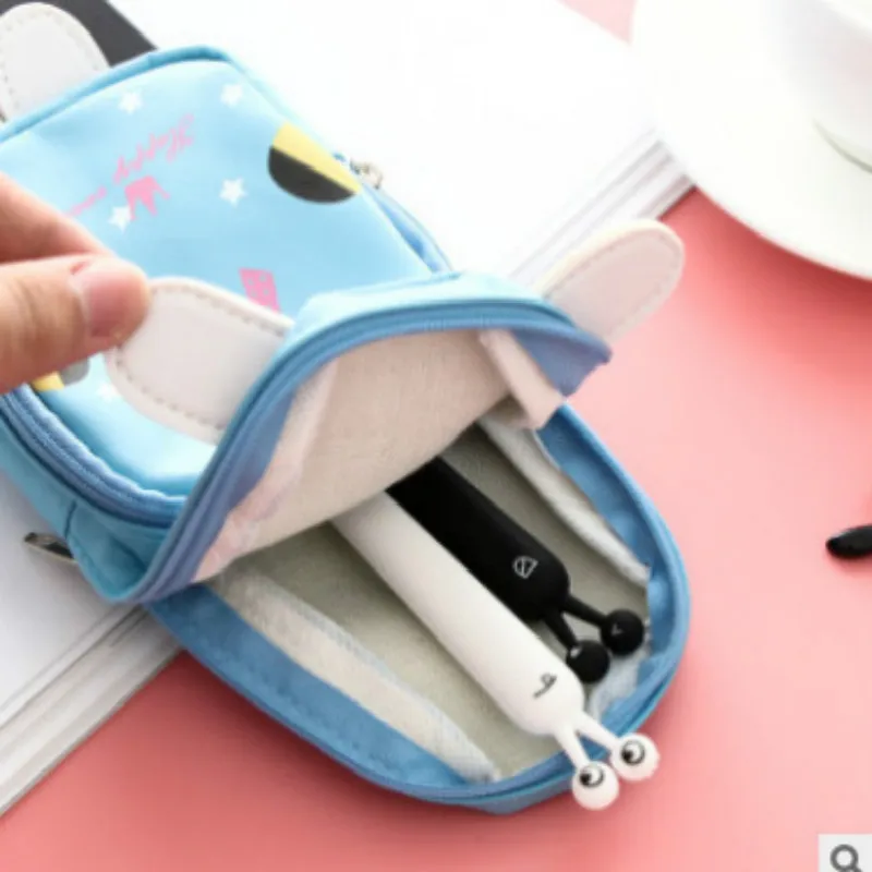 

Cartoon Meng Panda Rabbit Pencil Case Creativity Cute Stationery Bag Pencil Case