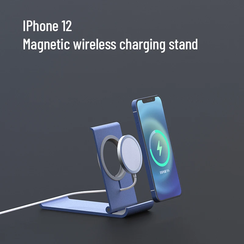 2 in 1 phone holder desktop phone wireless support for magsafe for iwatch alloy quick charging charger accessories phone stand free global shipping