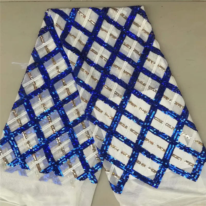 

African Lace Fabric sequins Embroidered Nigerian Laces Fabric Bridal High Quality French Tulle Lace Fabric For Wedding Party