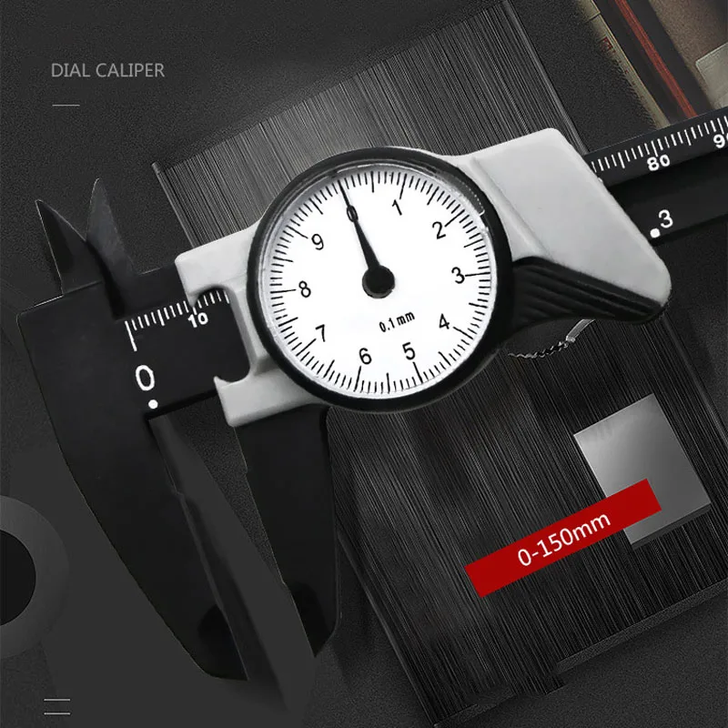 Ударопрочный пластиковый штангенциркуль 0-150 мм/0 1 мм нониусный калибр