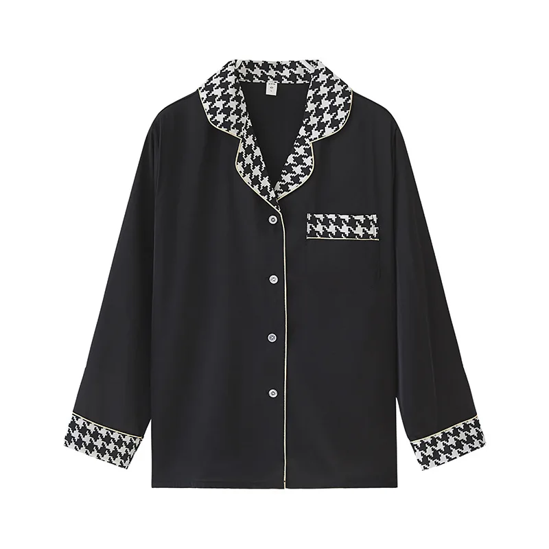 Long Sleeve Pajamas Autumn Trousers Suit Fashion Pyjama Set Large Size Nightwear Home Service