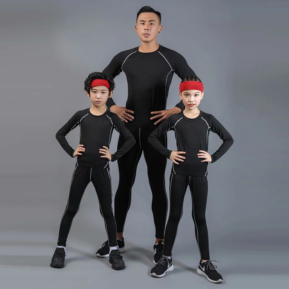 Мужская спортивная компрессионная одежда леггинсы для спортзала тренировок