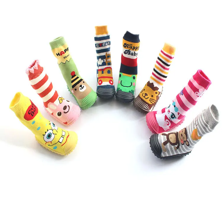 

floor thickening looped warm baby shoes toddler shoe waterproof non-slip thick warm long socks toddler socks newborn rubber