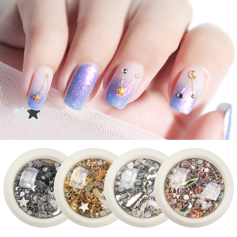1 коробка 3D бусины для дизайна ногтей|Стразы и украшения| |
