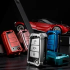 Новинка 2021, чехол для автомобильного ключа WESHEU из ТПУ для VW Volkswagen Golf 7 MK7 Tiguan MK2 Skoda Octavia Kodiaq Karoq Seat Ateca Leon