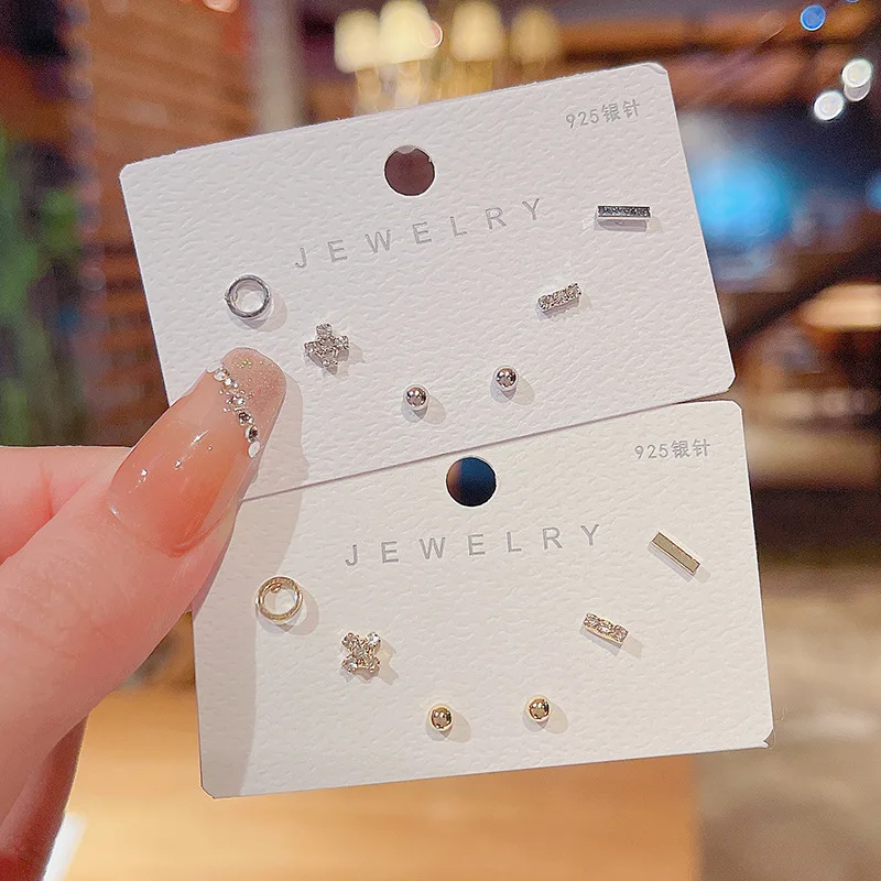 

Wholesale Sterling Silvers Post Stud Female Earrings Jewelry Women Gift