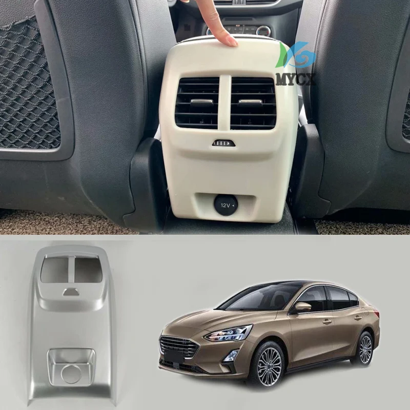 Для Ford new Focus Sedan/Hatchback 2019 внутренняя матовая/углеродное волокно ABS задняя крышка