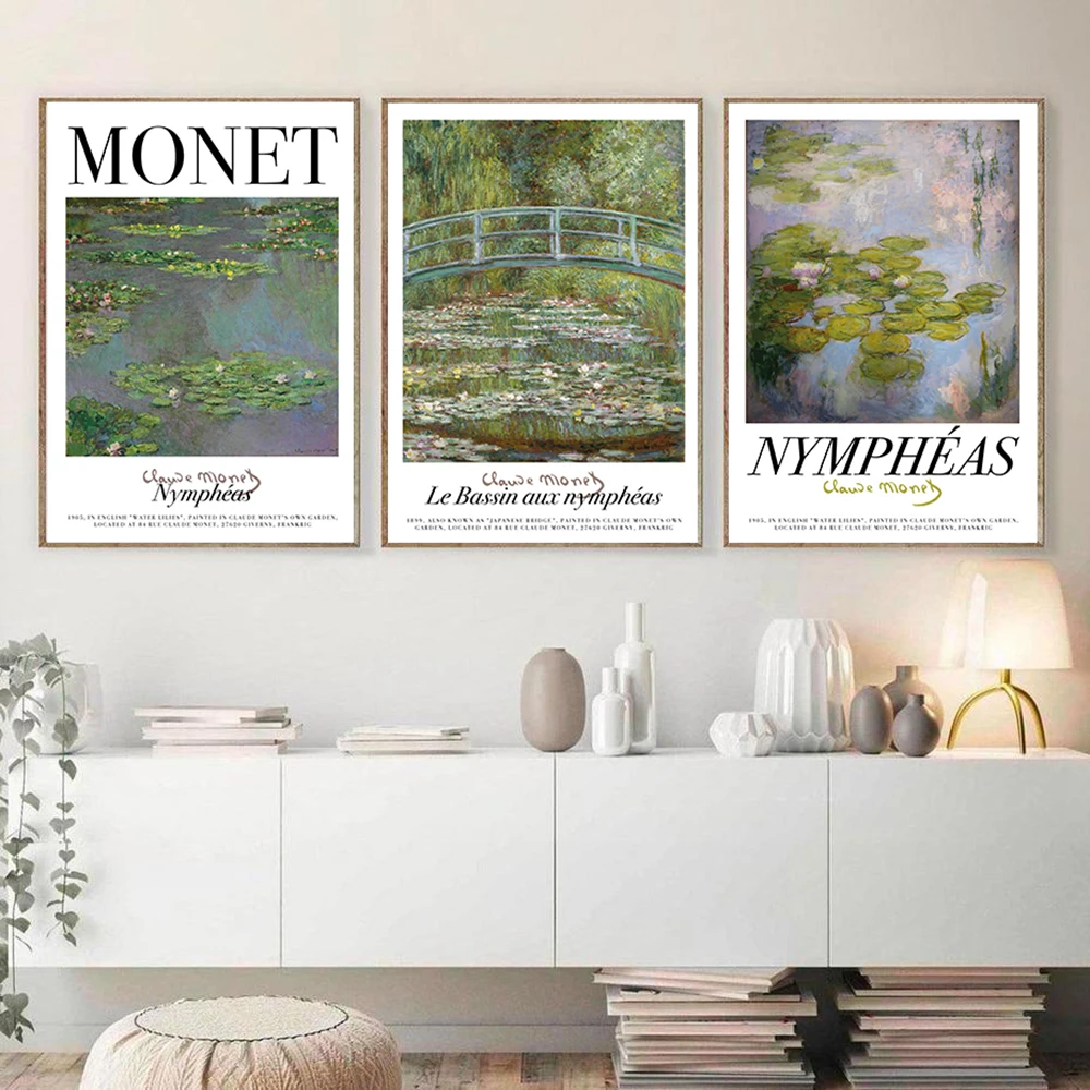 

Claude Monet Impressionism Botanical Wall Pop Art Canvas Painting Nordic Posters and Prints Wall Pictures for Living Room Decor