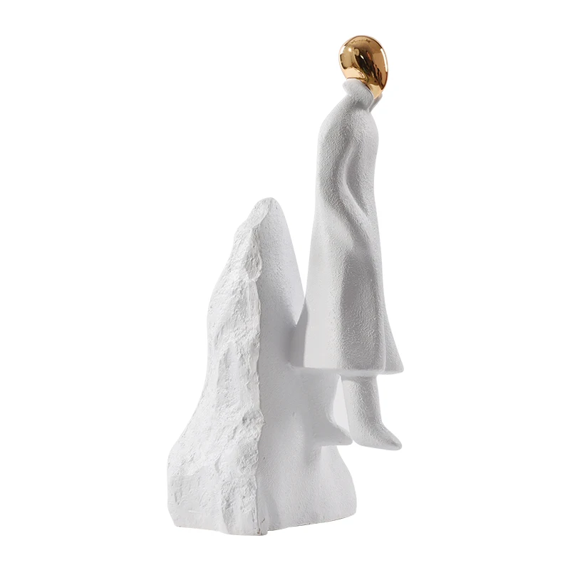 

Большая Художественная Скульптура от пола до потолка, модель отеля, коридор, украшение с белыми иероглифами, креативные предметы интерьера