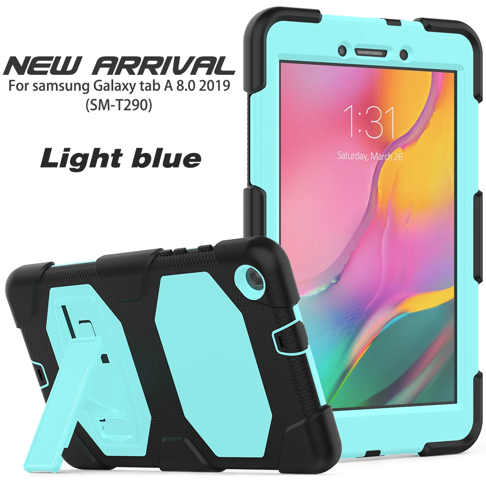 Чехол для Samsung Galaxy Tab A 8 0 2019 мягкий силиконовый сверхпрочный защитный чехол встроенной подставки T290|Чехлы