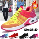 Модные женские легкие кроссовки, обувь для бега, уличная спортивная обувь, дышащие удобные женские кроссовки на воздушной подушке со шнуровкой