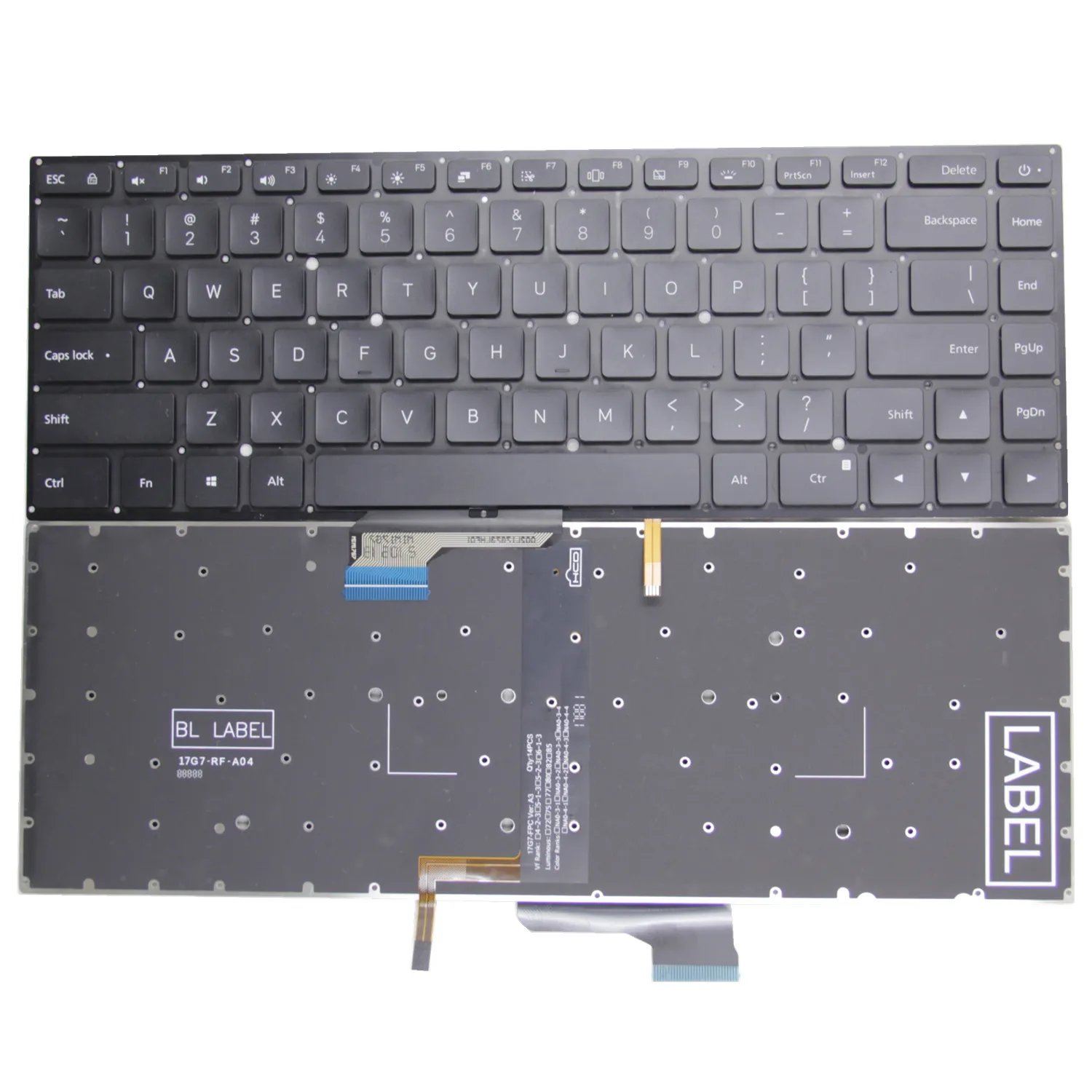 New US for Xiaomi Mi Pro 15.6 inch air mx250 TM1701 TM1707 171501 181501 XMA2002 XMA2012 9Z.NEJBV.101 NSK-Y31BV English Keyboard
