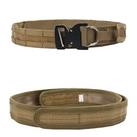 nylon tactical belt army men outdoor training belts black easy unlock metal military buckle belt