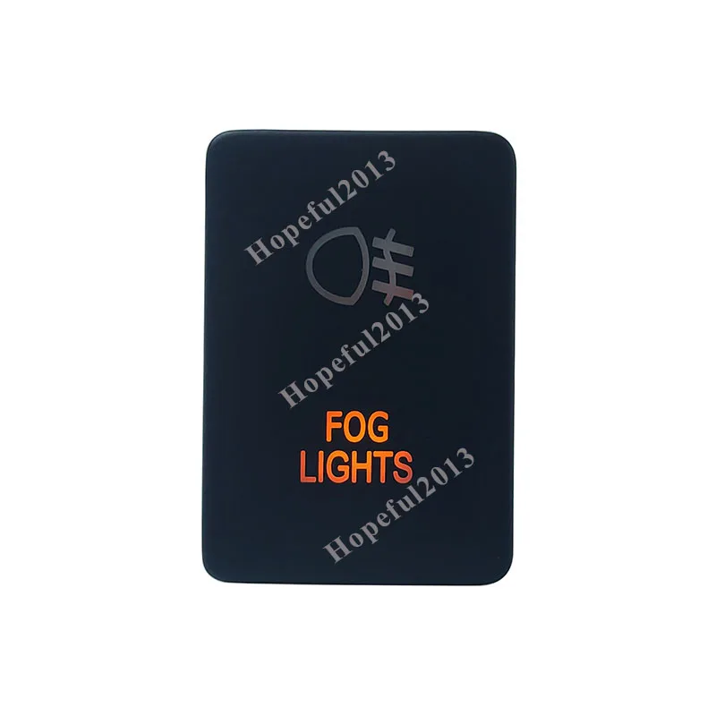 Оранжевый Светодиодный светильник кнопка для автомобиля Переключатель ВКЛ/ВЫКЛ