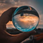 Подарок для детей украшения хрустальный шар, прозрачный шар для фотографии, стекло на удачу, украшения для спальни, гостиной, без основания