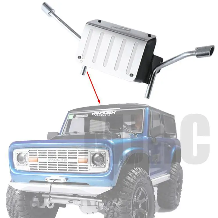Металлический топливный бак и выхлопная труба 1/10 Rc crawler truck VP VS4 10 ORIGIN ограниченная