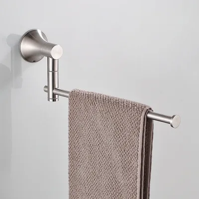 

Towel Ring Brushed Nickel Wall Mounted Gold Towel Holder for Bathroom Accessories Solid Brass Bath Towel Bar Towel Rack DG8404SN