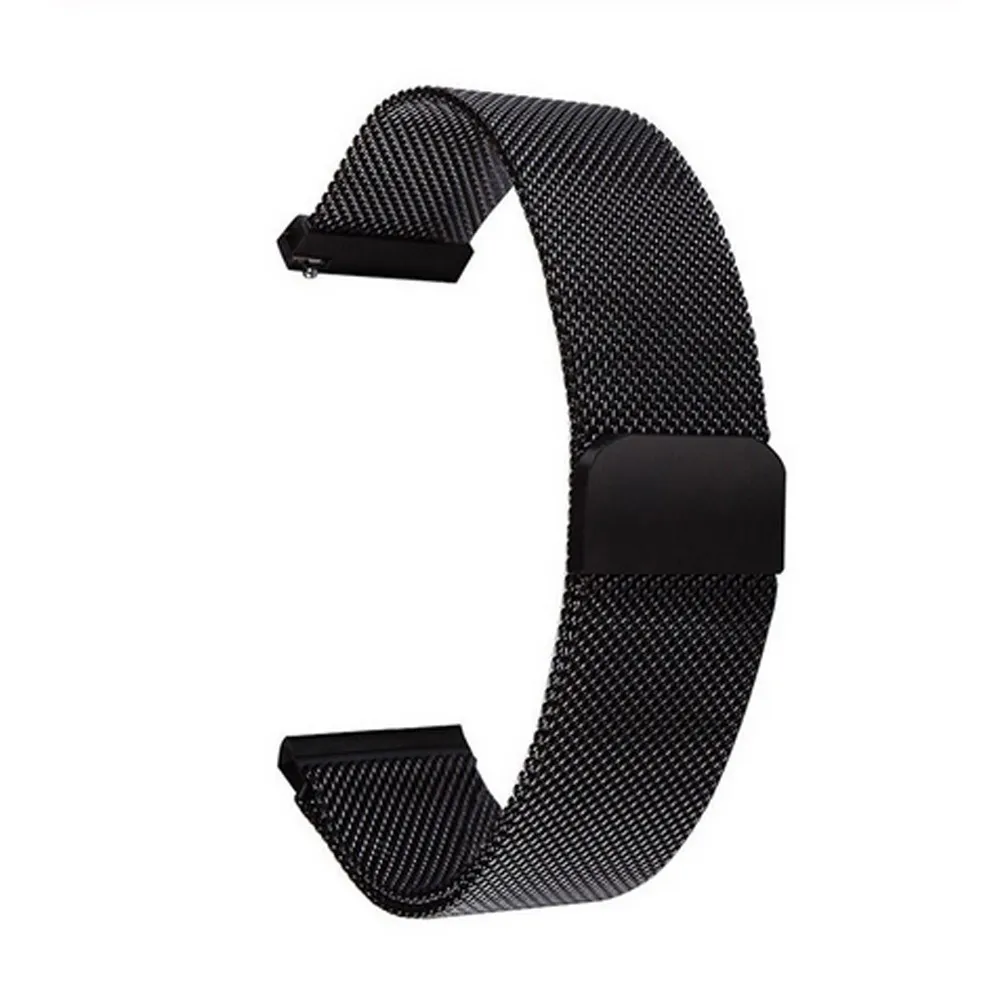 Black2 20MM strap Makibes T4 Plus мужские полностью сенсорный экран из закаленного стекла смарт-часы водонепроницаемые монитор кровяного давления стальной Lite сетчатый металлический ремешок - Цвет: Black2 20MM strap